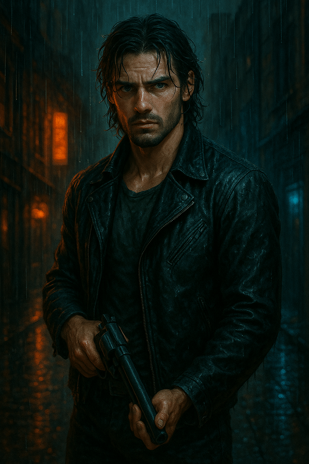 Jin Ryu, a mysterious former operative with haunted eyes and weathered hands