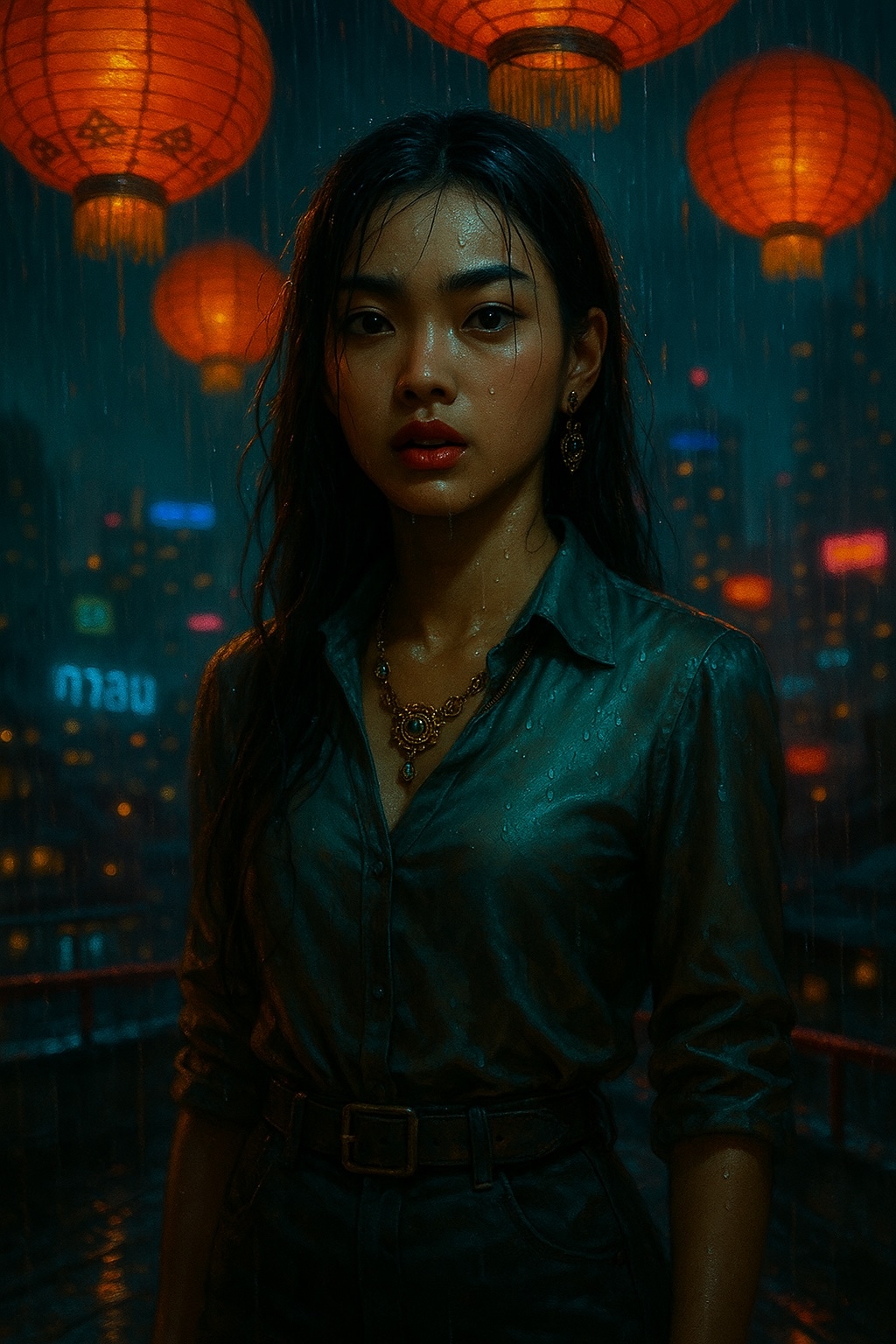 Lalida, an elegant corporate heir with a mysterious gaze